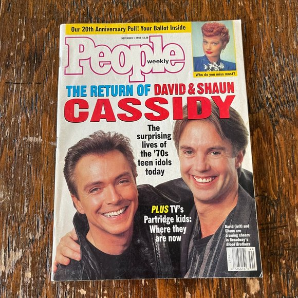 2/$15💙 1993 People Magazine, November, EUC! - Picture 1 of 8